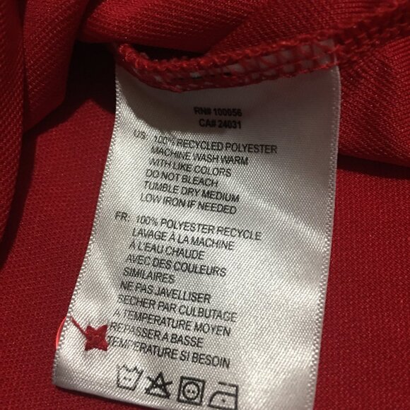 Chick-Fil-A Employee Uniform Workwear Polo Shirt Men's Large Red - Picture 5 of 10